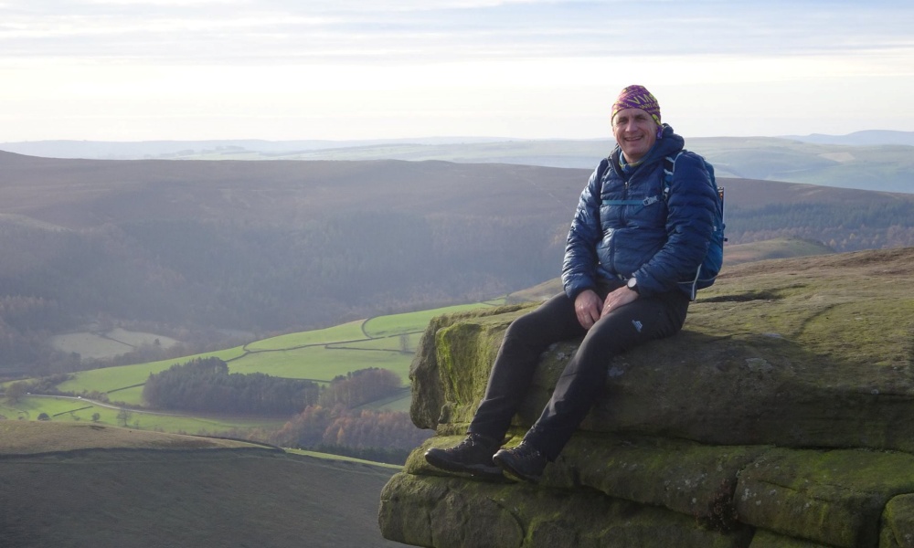 Darren Bevan in the peak district