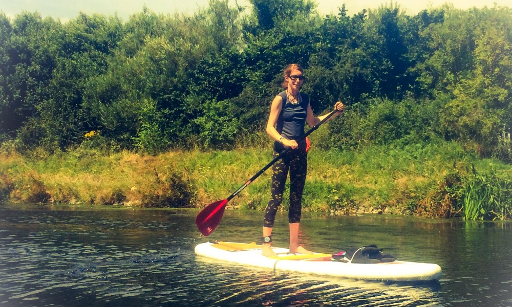 Nicole Reeve paddleboarding