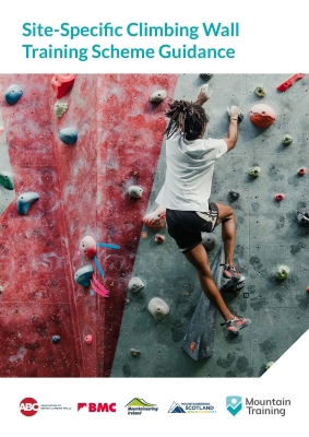 Site-specific climbing wall training scheme guidance front cover